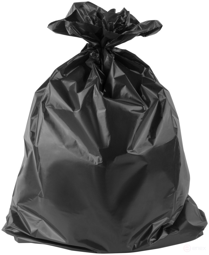 Bags for construction debris, durable LDPE, 120 l, 700x1100 mm, 70 microns thick, 5 pcs.