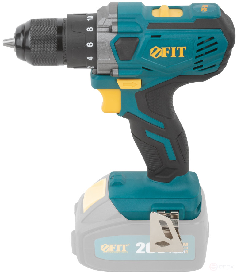 Acc power drill. 20 V; 0-400/1400 rpm; 40 Nm; 1.4 kg; Res. tilt, without battery; box