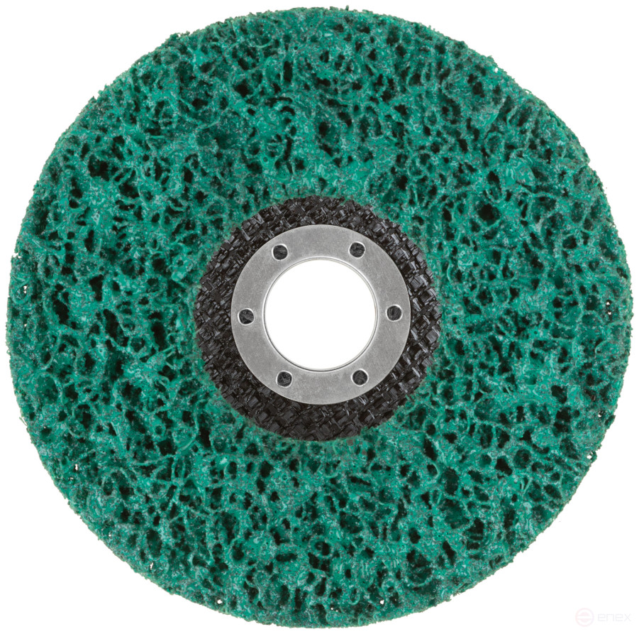 Polymer stripping disc 125 mm, green, increased rigidity