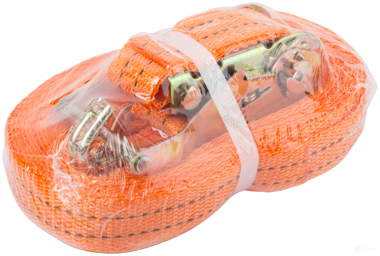 Load fastening strap, ratchet mechanism 135 mm, belt 38 mm x 12 m, 1500 / 3000 kg