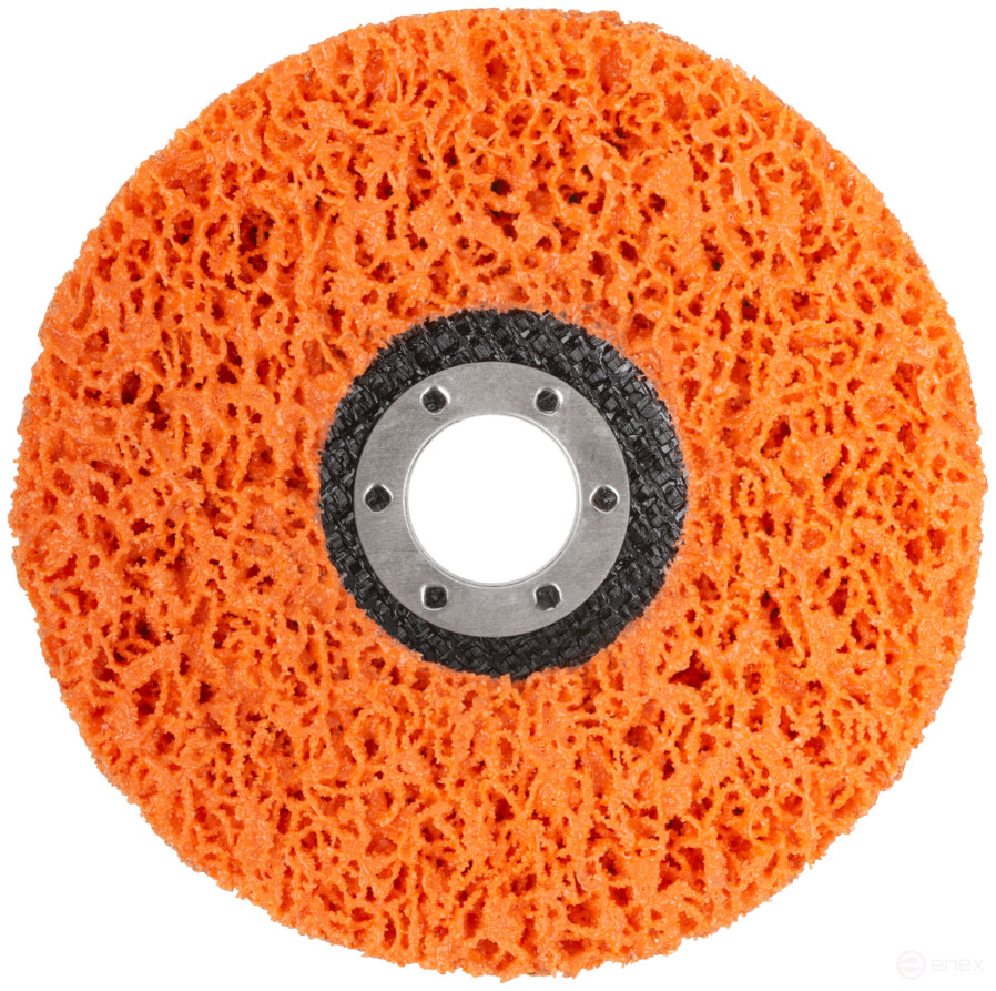 Polymer stripping disc 125 mm, orange, very hard