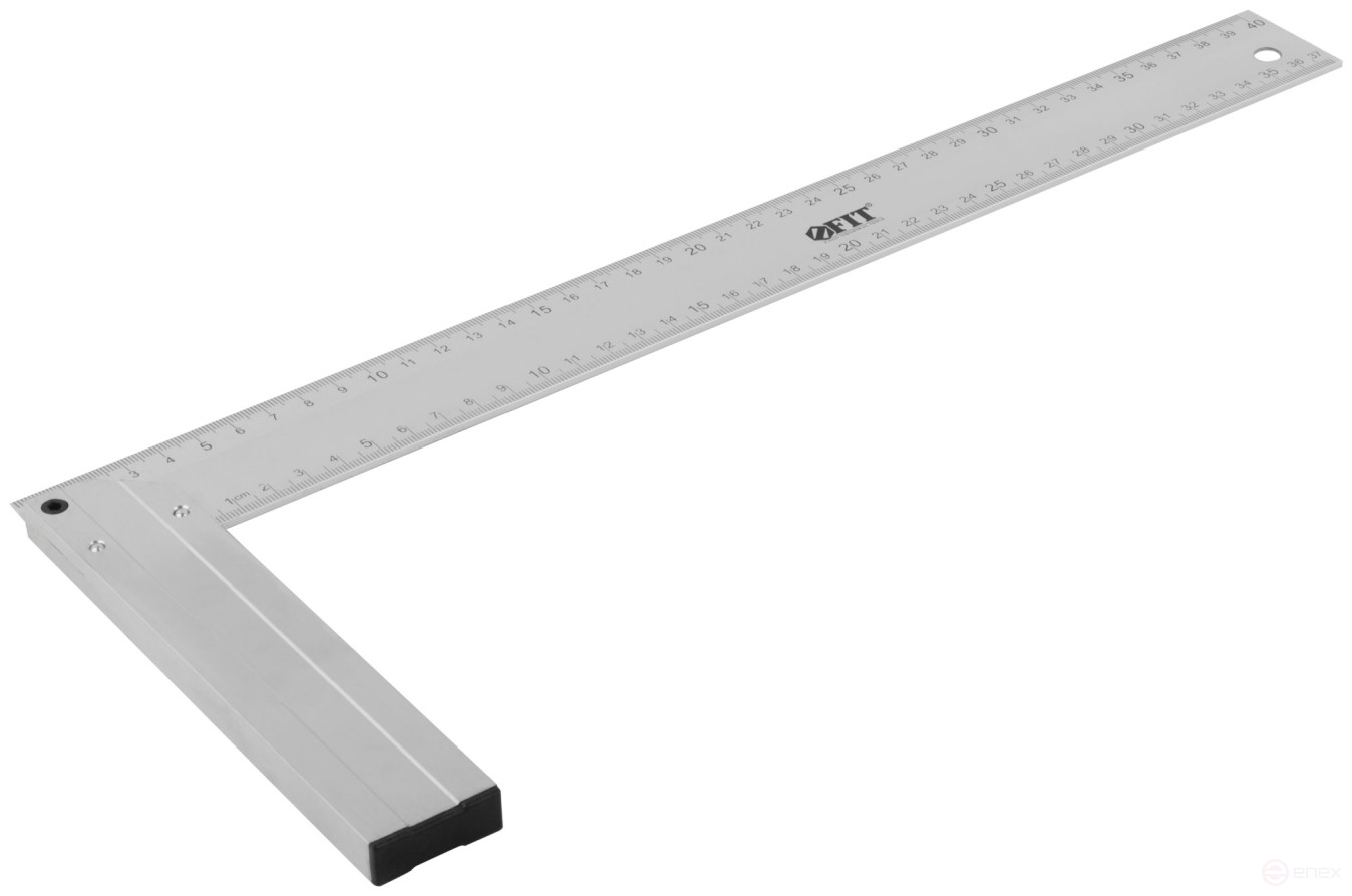 Угольник столярный литой алюминиевый Профи 400 мм