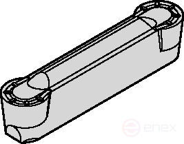 Пластина A4™ для обработки торцевых канавок малого диаметра A4R250I06P00GMN KCU10