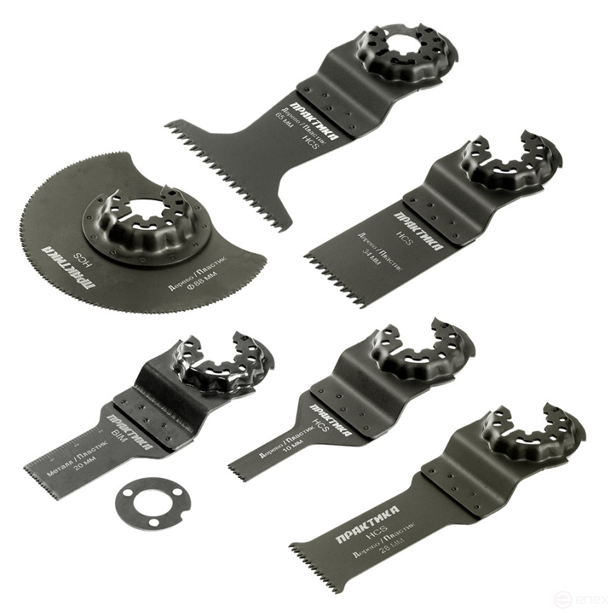 Набор насадок для МФИ ПРАКТИКА 6 шт по дереву №4 в блистере (240-539)