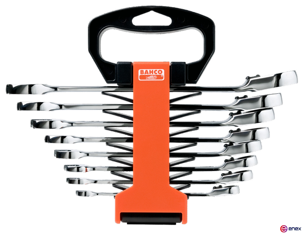 Набор комбинированных ключей с трещоткой 5/16-3/4, 8 предметов