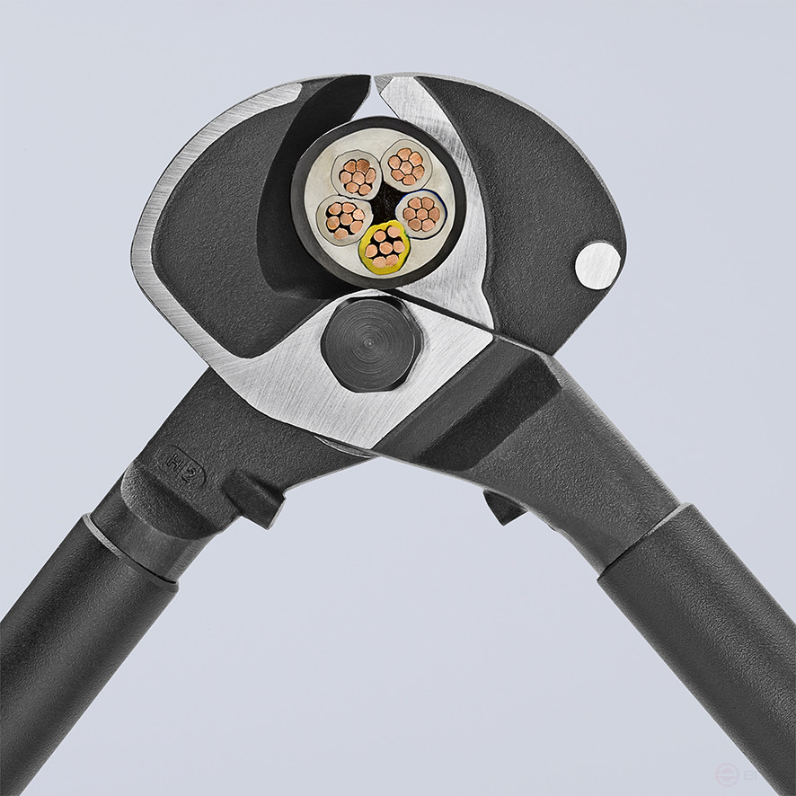 Cable cutter, cut: cable Ø 27 mm (150 mm2, AWG 5/0), L-500 mm, aluminum housing, black, 2-k handles