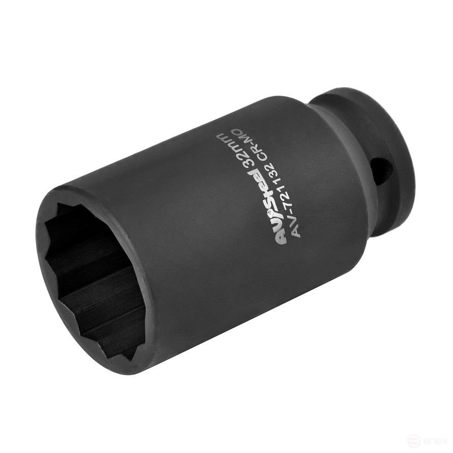 Головка ударная 12-гранная 1/2" удлиненная 32мм