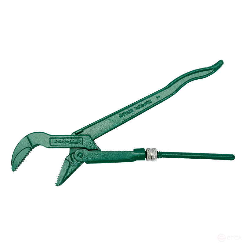 2" Swedish type angled pipe wrench 45°, 530 mm