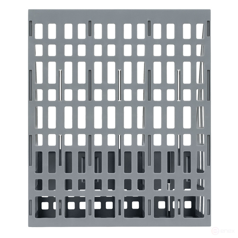 Лоток для бумаг вертикальный СТАММ, сборный, 3 отделения, серый