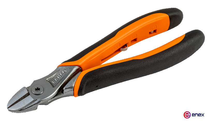 Кусачки-бокорезы с рукоятками ERGO, никельхромированная отделка, 140 мм, промышленная упаковка