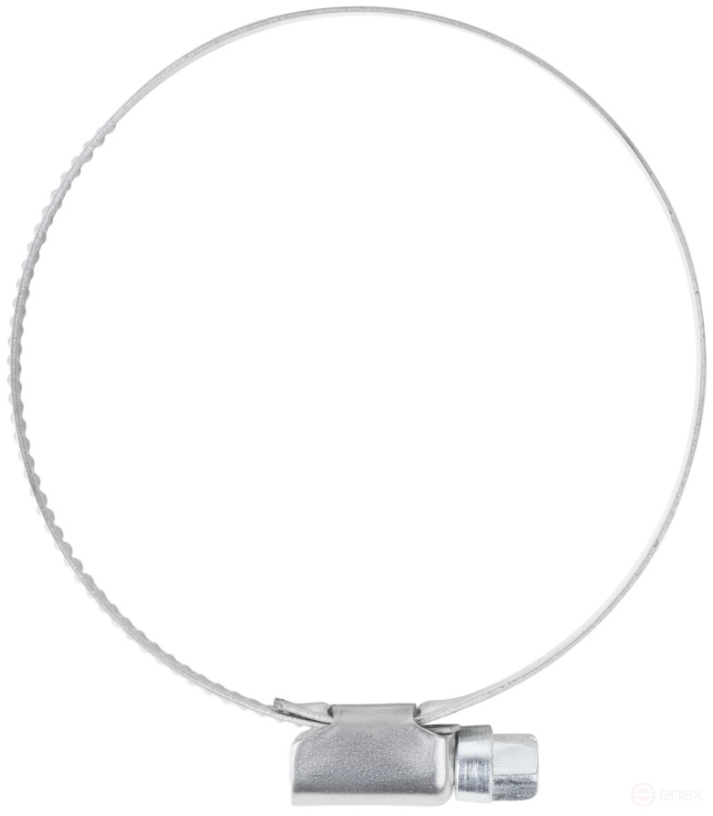 Хомут обжимной накатной, ширина 9 мм, нерж.сталь 50-70 мм