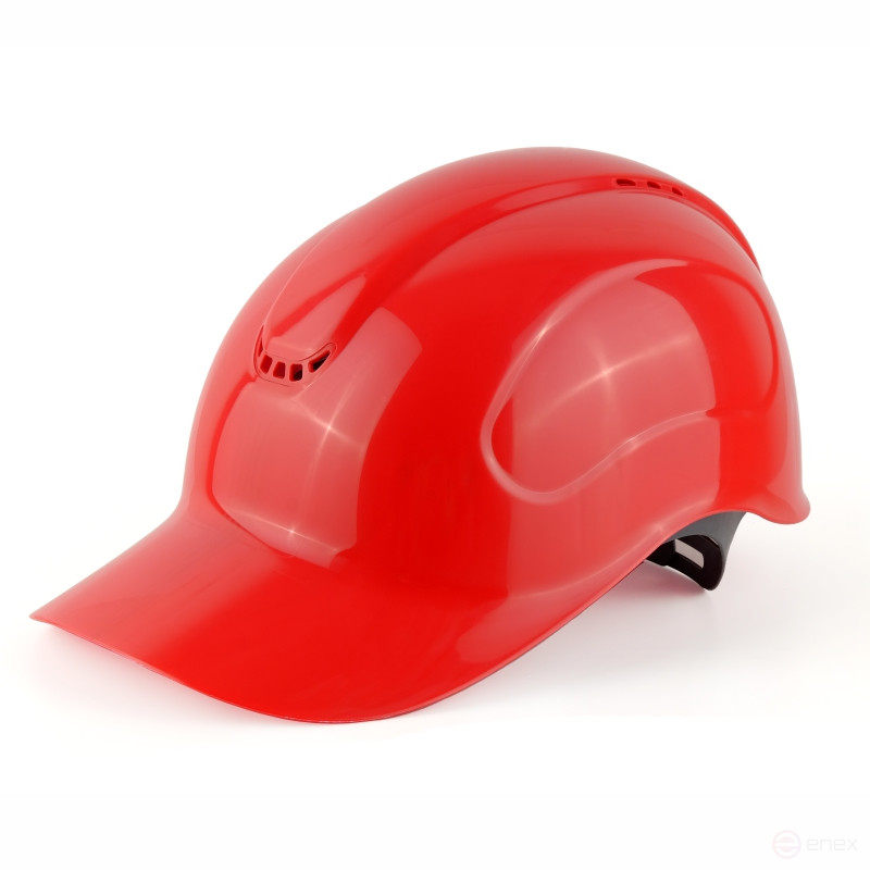 Absolut red protective helmet, chin strap with 4-point attachment, 20 pcs.