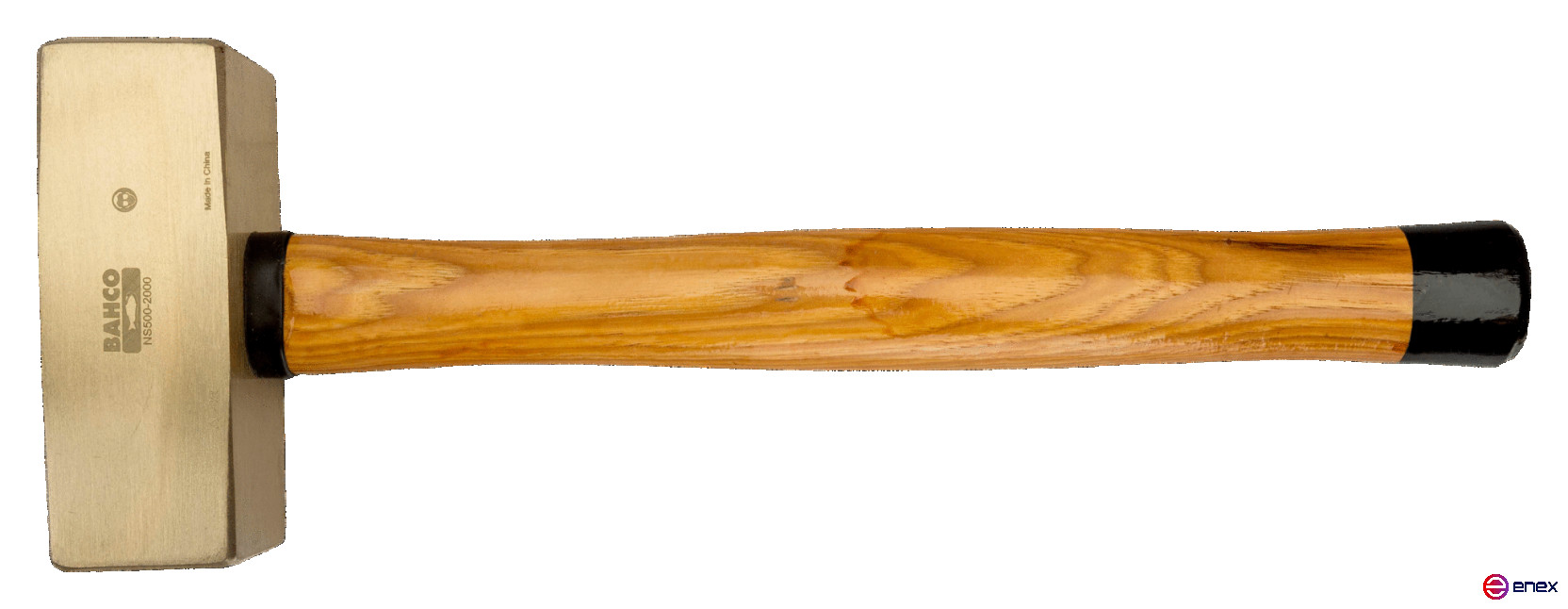 IB Sledgehammer of German type (aluminum/bronze), wooden handle, 4000 g