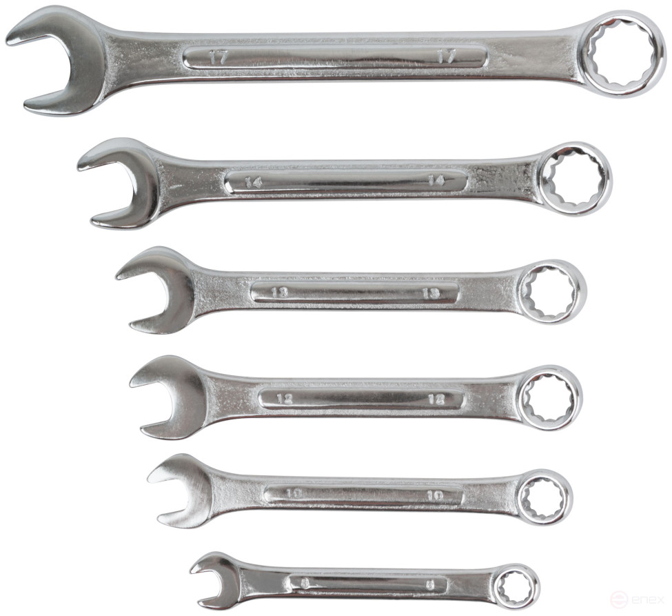 Ключи комбинированные в пластиковом держателе "Модерн", набор 6 шт. (8-17 мм)