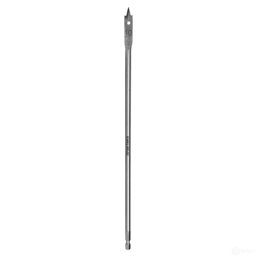 Сверло по дереву перовое ПРАКТИКА 10 х 300 мм (1шт.) блистер (774-092)