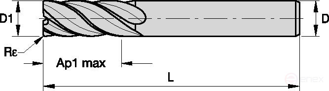 Фреза F6AV0600AWM45 KC639M