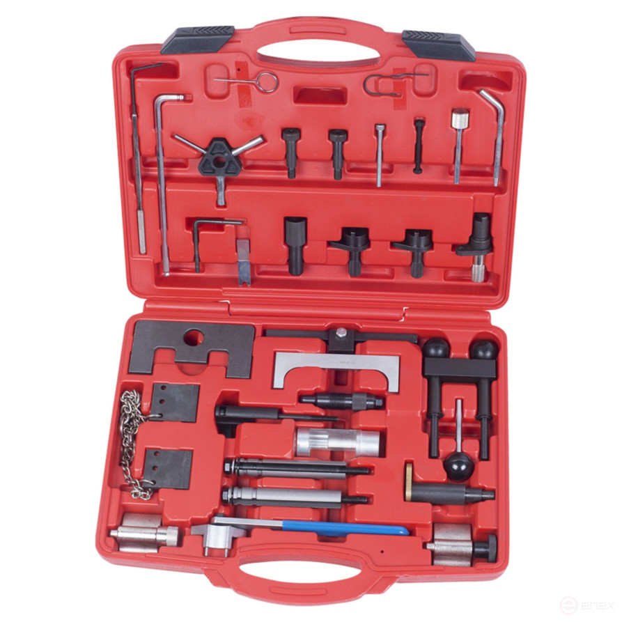 Camshaft / crankshaft locking kit, VAG , case, 34 items MASTAK 103-21108C