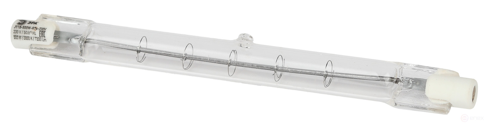 Halogen lamp ERA J118-500W-R7s-230V 500W Tube Warm White Light R7s