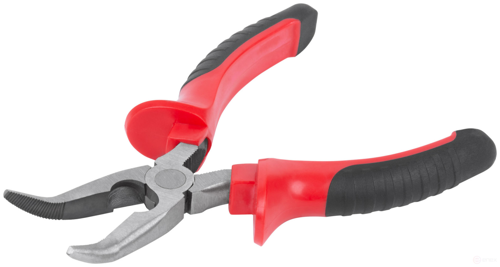 Optima platypuses, two-tone rubberized handles, 165 mm polished steel