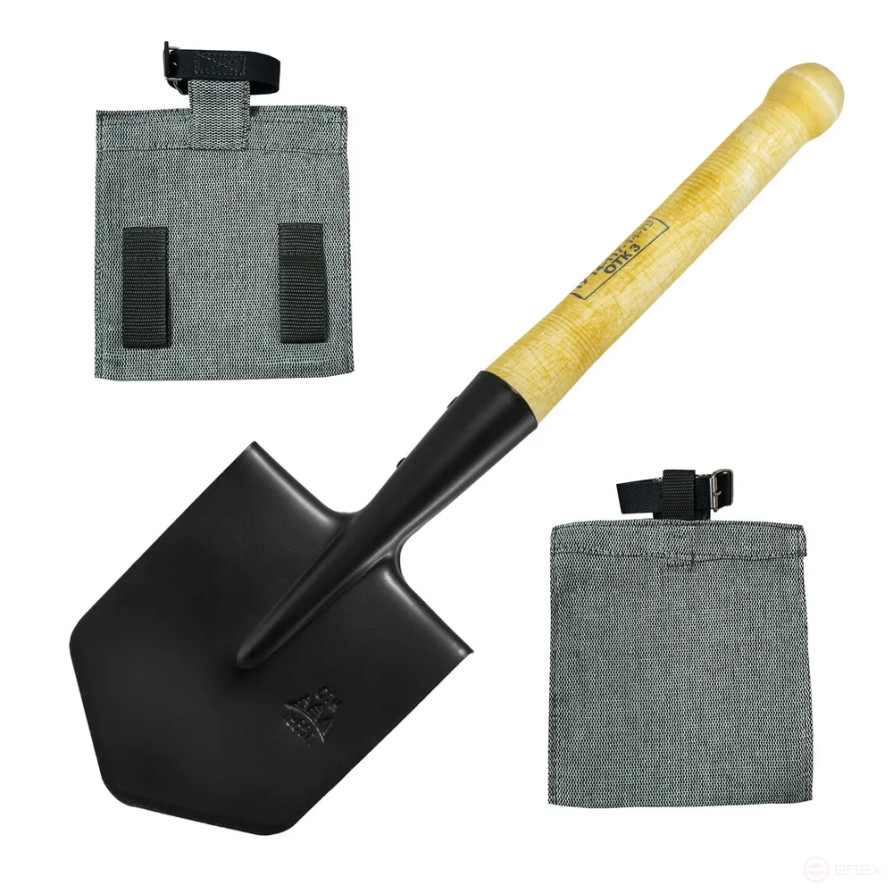 Сапёрная лопатка, штыковая армейская СССР с клеймом МПЛ - 50, 2 мм, чехол брезентовый в комплекте, ремешок кож. зам., туристическая/для отдыха на природе/для охоты и рыбалки