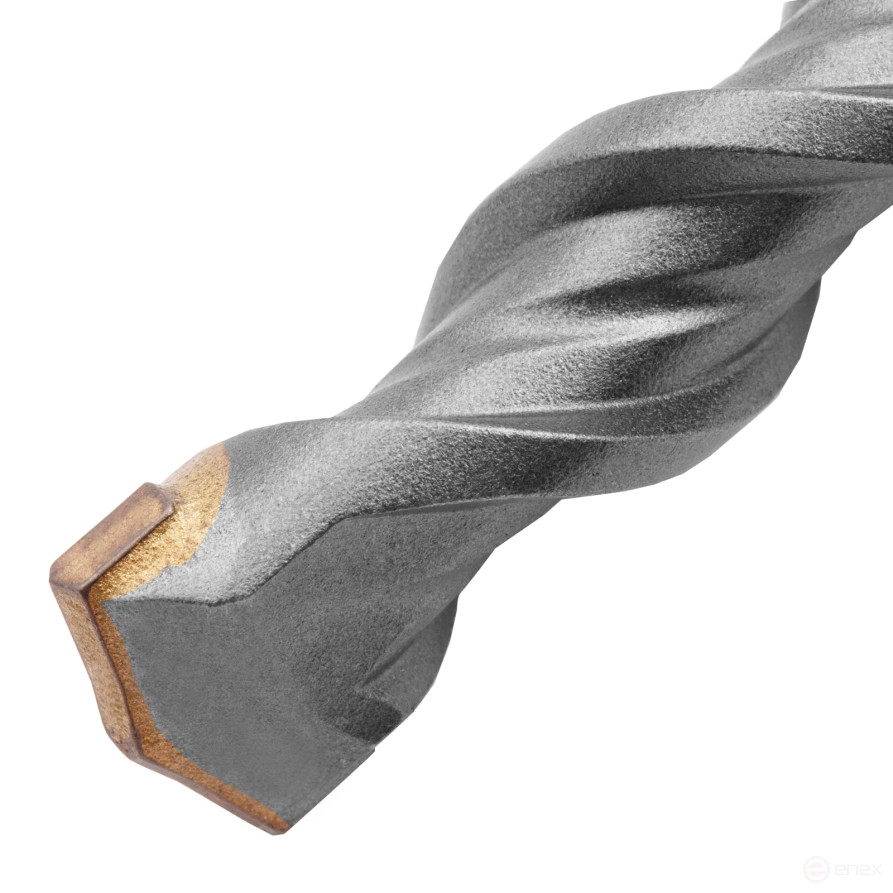 Concrete drill, double spiral, three dust-removing edges, 16 x 210 mm DENZEL