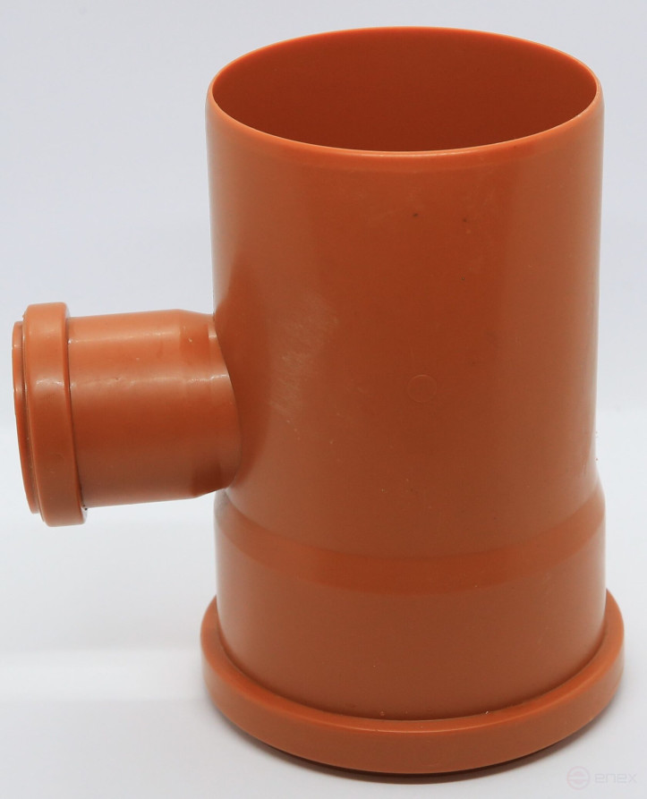 External tee 110 by 50 mm 90 (87.5) degrees Flextron