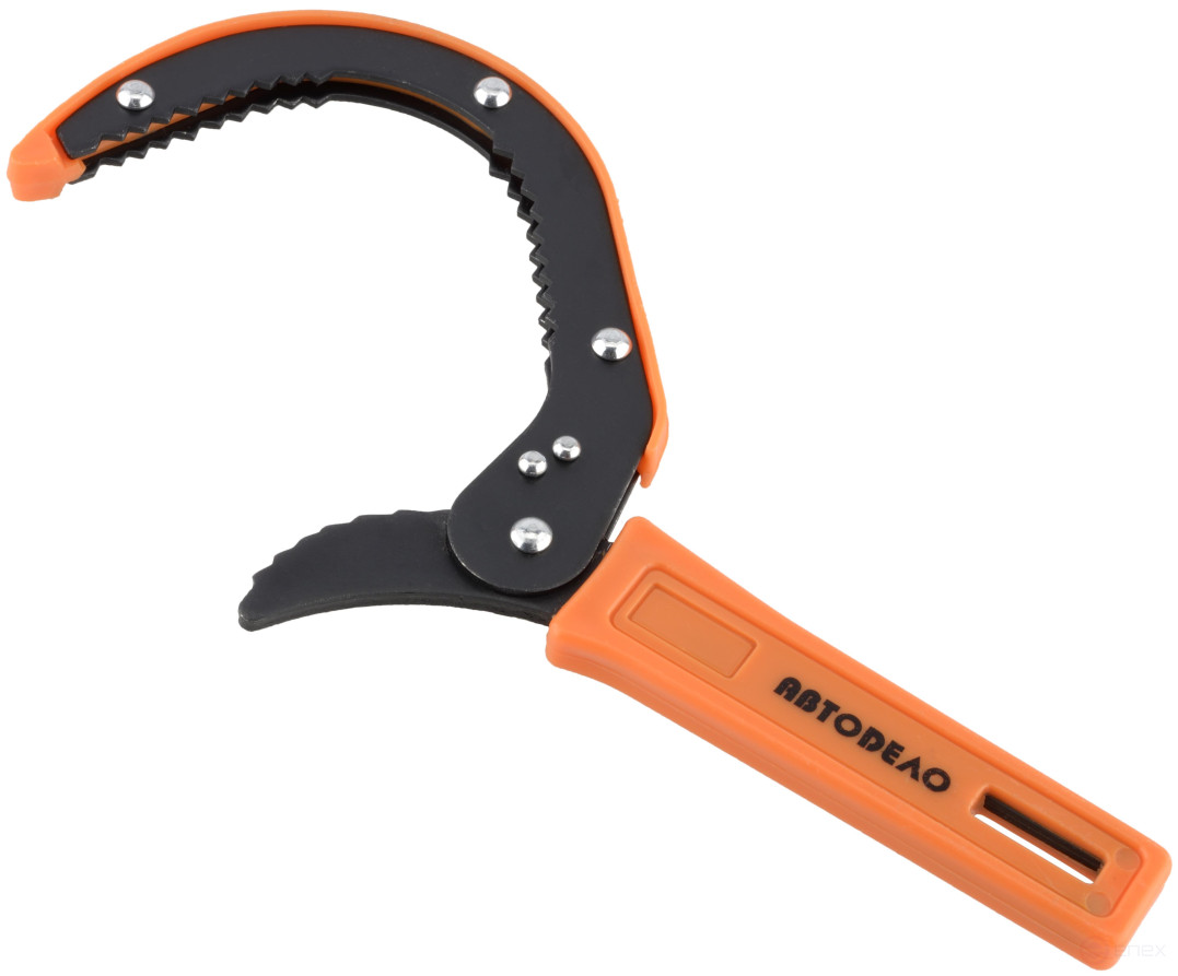 Ключ масляного фильтра (АвтоDело) (зажимной-серп D=65-110mm) 40504