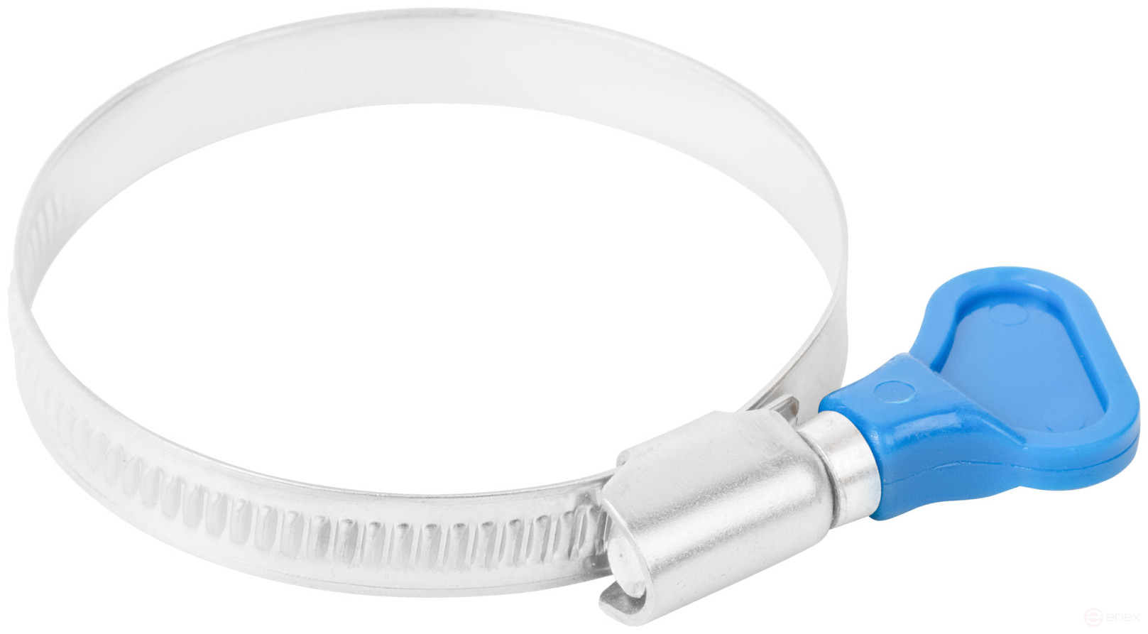 Knurled crimping clamp with a key, 9 mm wide, stainless steel.steel 40-60 mm