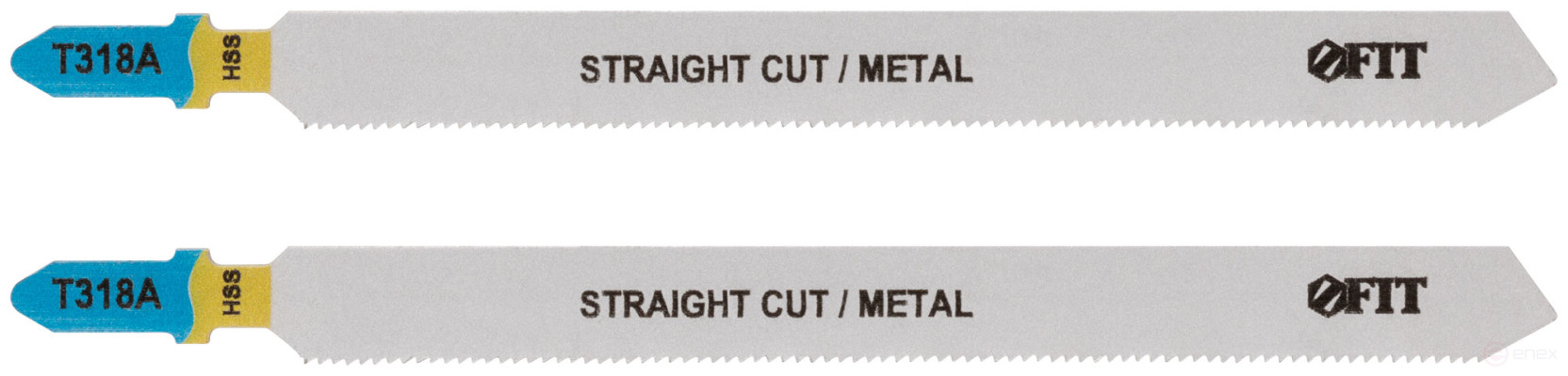 Полотна по металлу, HSS, фрезерованные, волнистые зубья, 132/106/1,2 мм (T318A), 2 шт.