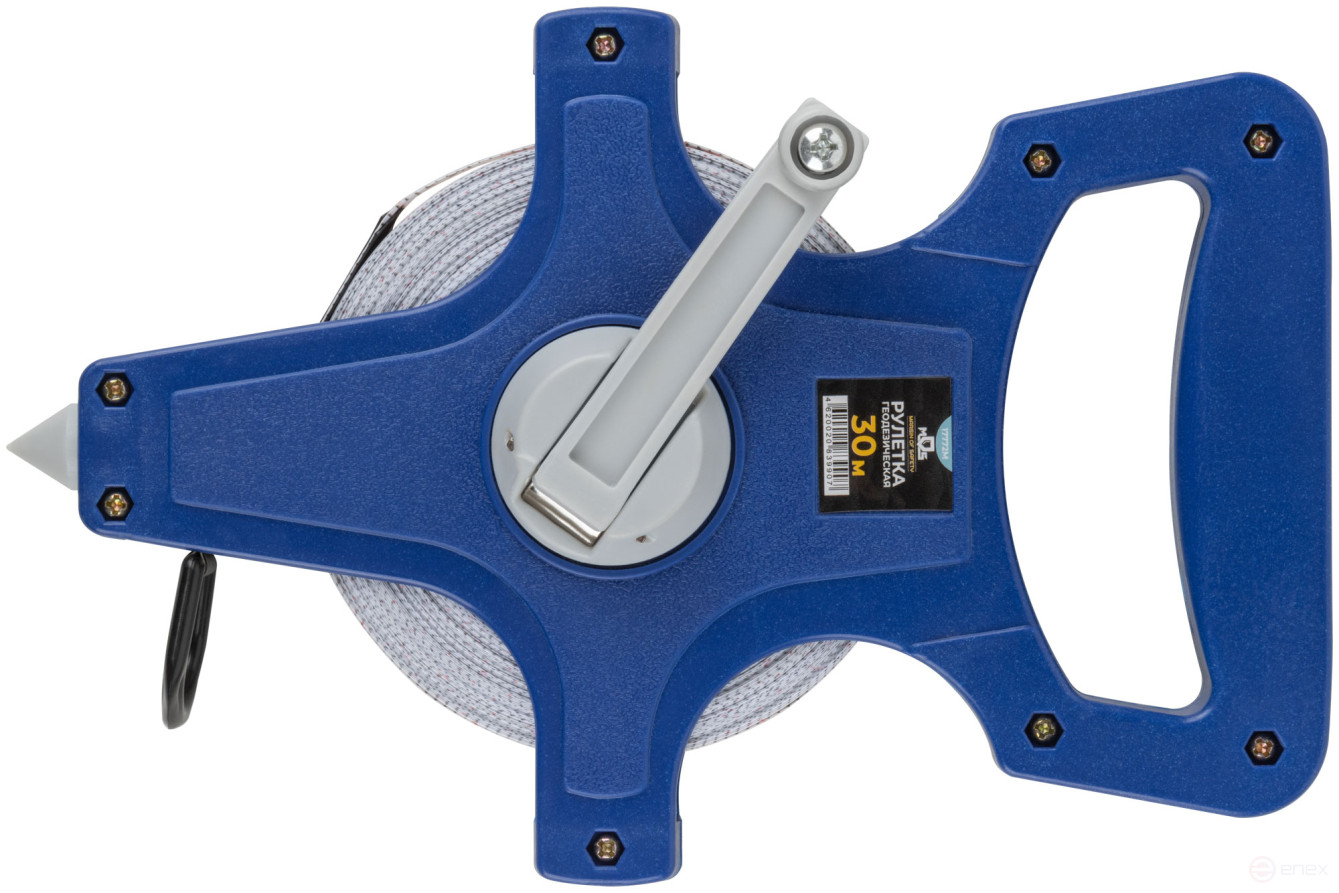 Geodetic tape measure, open case, fibreglass tape 30 m