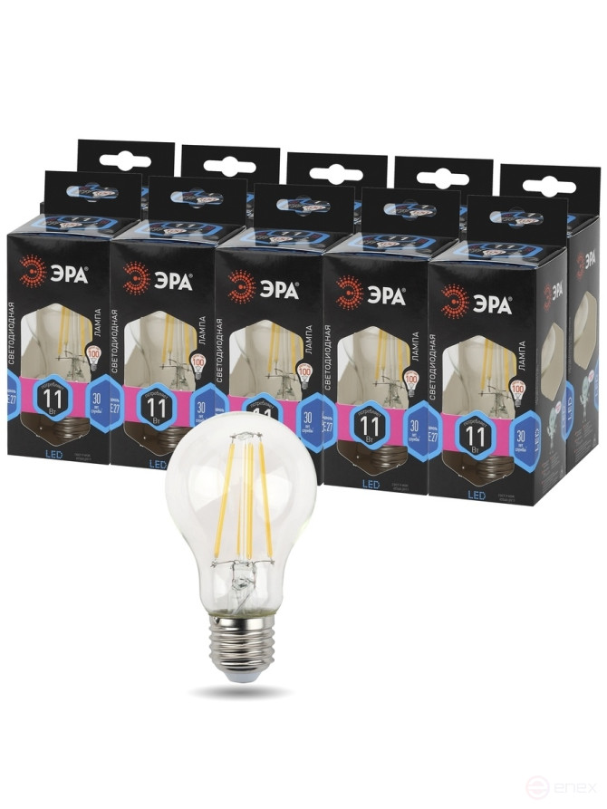 LED lamp ERA F-LED A60-11W-840-E27 11W bulb bulb bulb neutral white light E27