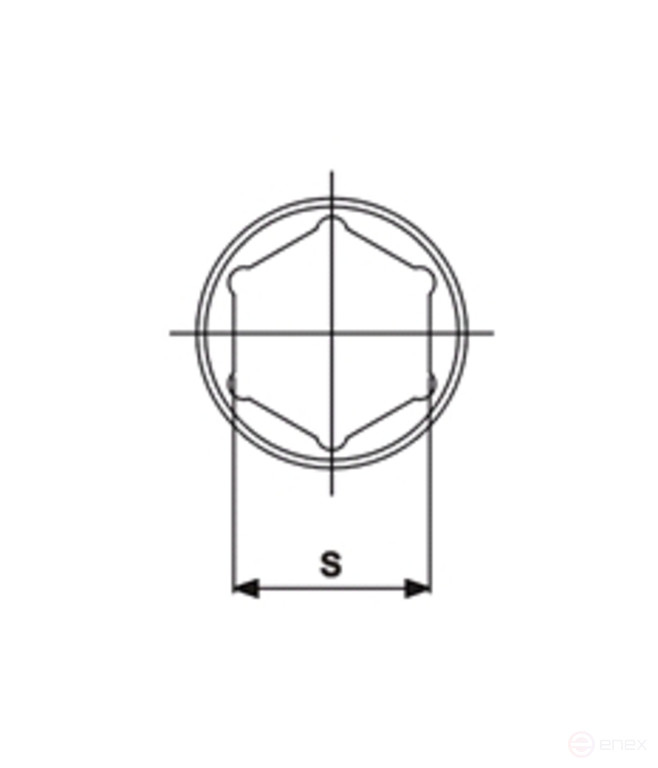 Головка торцевая 1/2" 29мм ударная L=42мм JTC