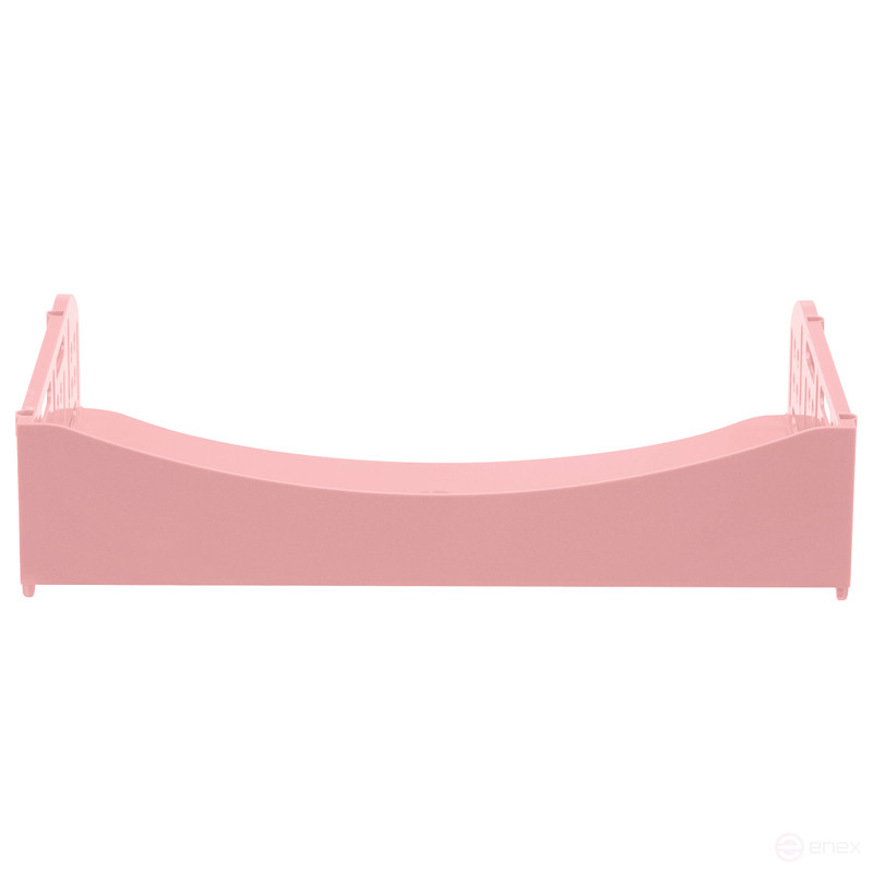 Лоток для бумаг горизонтальный СТАММ "Field", широкая загрузка, розовый