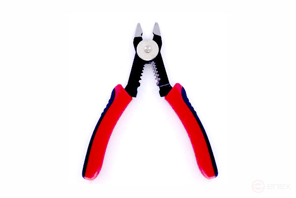 Кусачки боковые электромонтажные прецизионные со стриппером (0,8-2,8мм) Ripo, для жил из мягких металлов