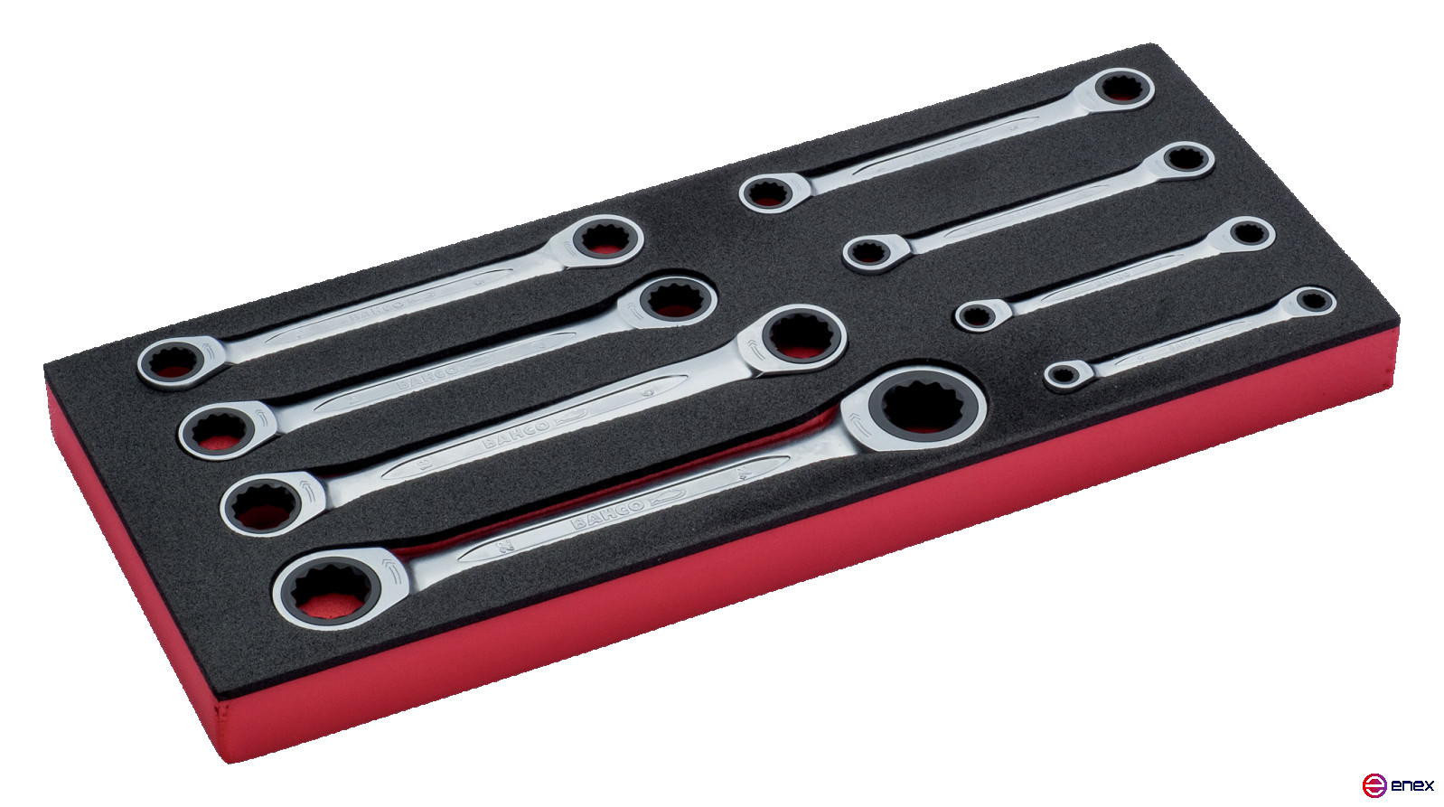 Fit&Go Set of folding keys with ratchet in the base 6 - 24 mm, 8 pcs