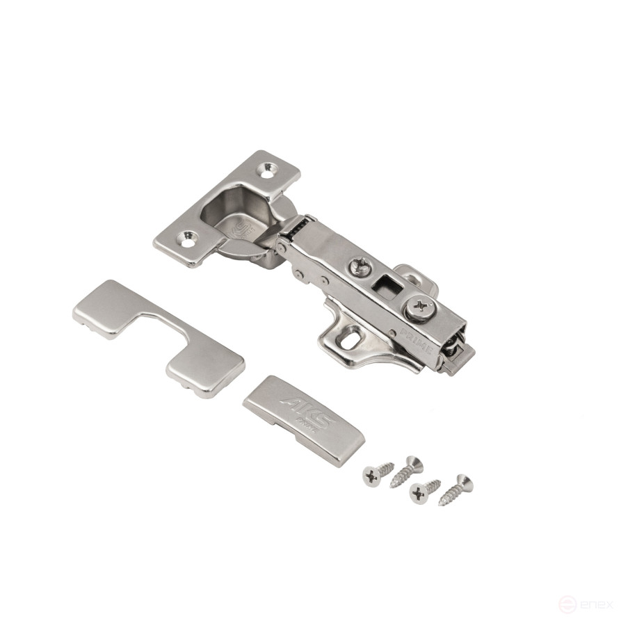 Overhead hinge with door closer 45mm h0 clip-on AKS PRIME (self-tapping screws, plugs)
