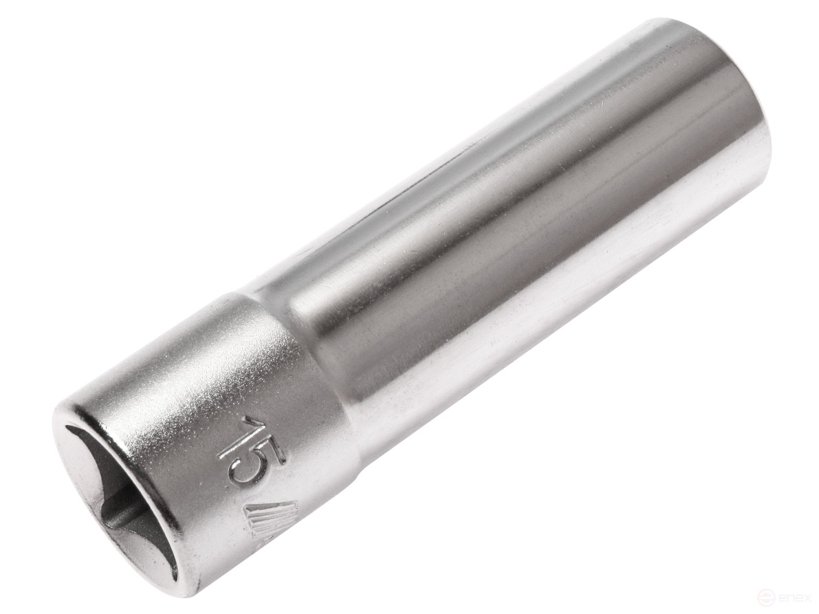 Головка торцевая глубокая 6-гранная 1/2" х 15мм, длина 76мм JTC /1/10/200