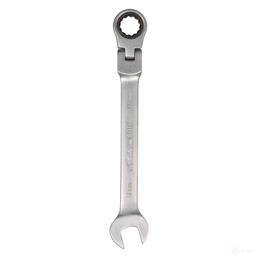 Ключ комбинированный трещоточный шарнирный 17мм AT-RFS-10