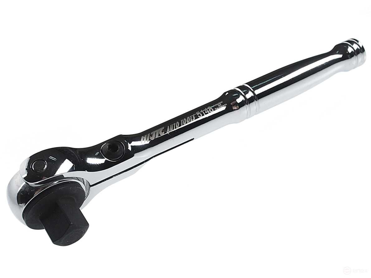 Ключ трещотка 3/8" 72 зуба 146мм шарнирный металлическая рукоятка JTC