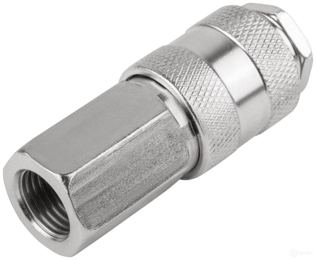 Quick-release adapter with shut-off valve with 1/4" internal thread