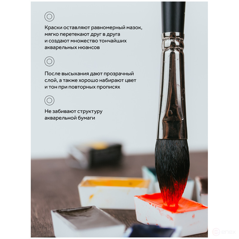 Акварель художественная Гамма "Старый Мастер", 36цв.*2,6мл, кюветы, картон