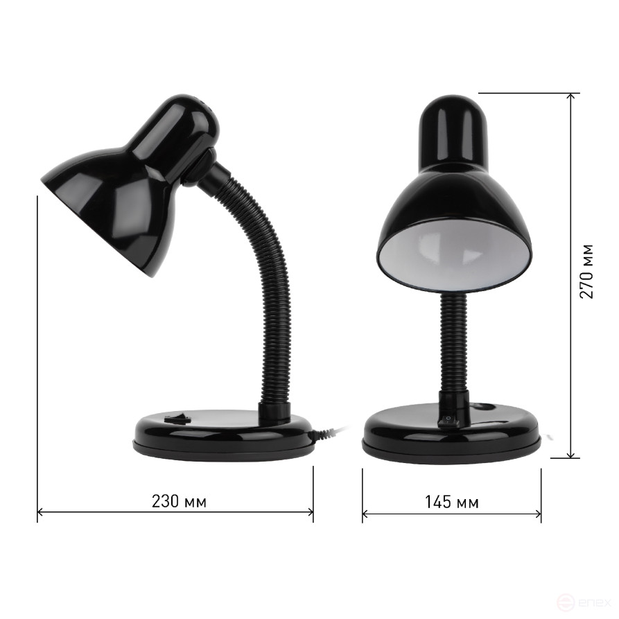 ERA N-211-E27-40W-BK Black Table Lamp