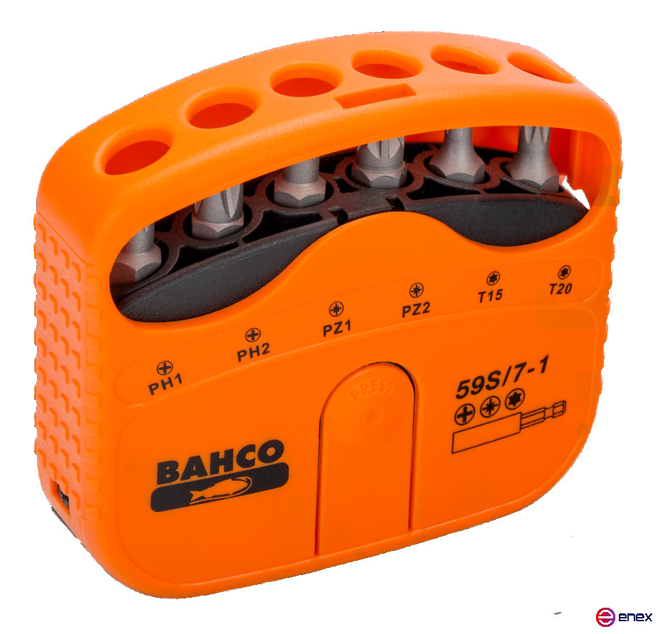 Набор бит, 7 шт.: 6 бит и 1 магнитный держатель 59S/7-1