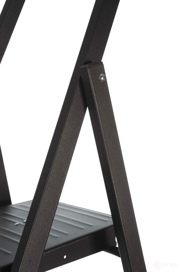 Compact steel stepladder, 6 steps, weight 7.4 kg