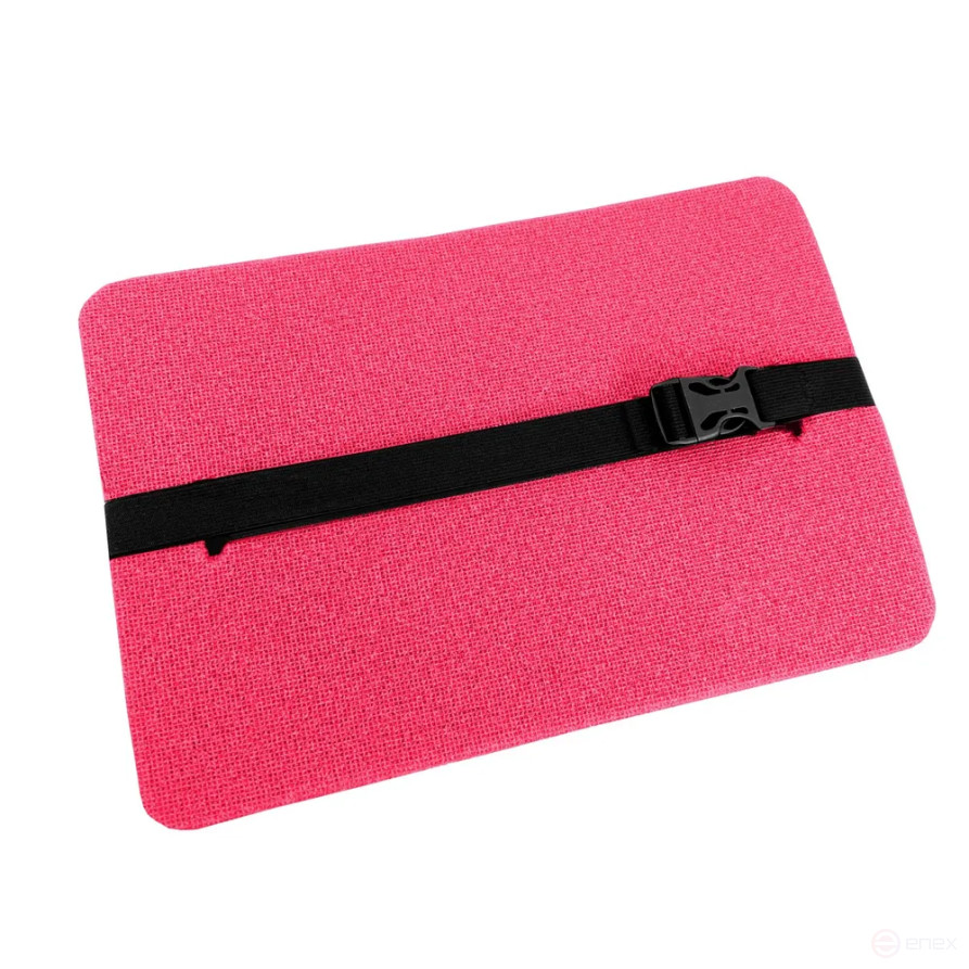 Tourist seat, 5 -layer pink, with foil, moisture-resistant, multi-layered, foam/karemat, camping seat, hiking/hiking trunk 350x240x25 mm