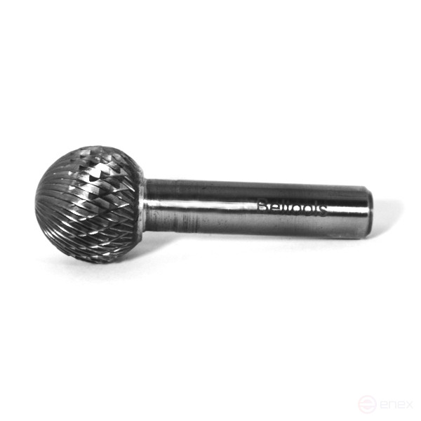 Борфреза сферическая (D) 22 твердосплавная ВК8 dхв-ка=10 мм Х-образная насечка Beltools