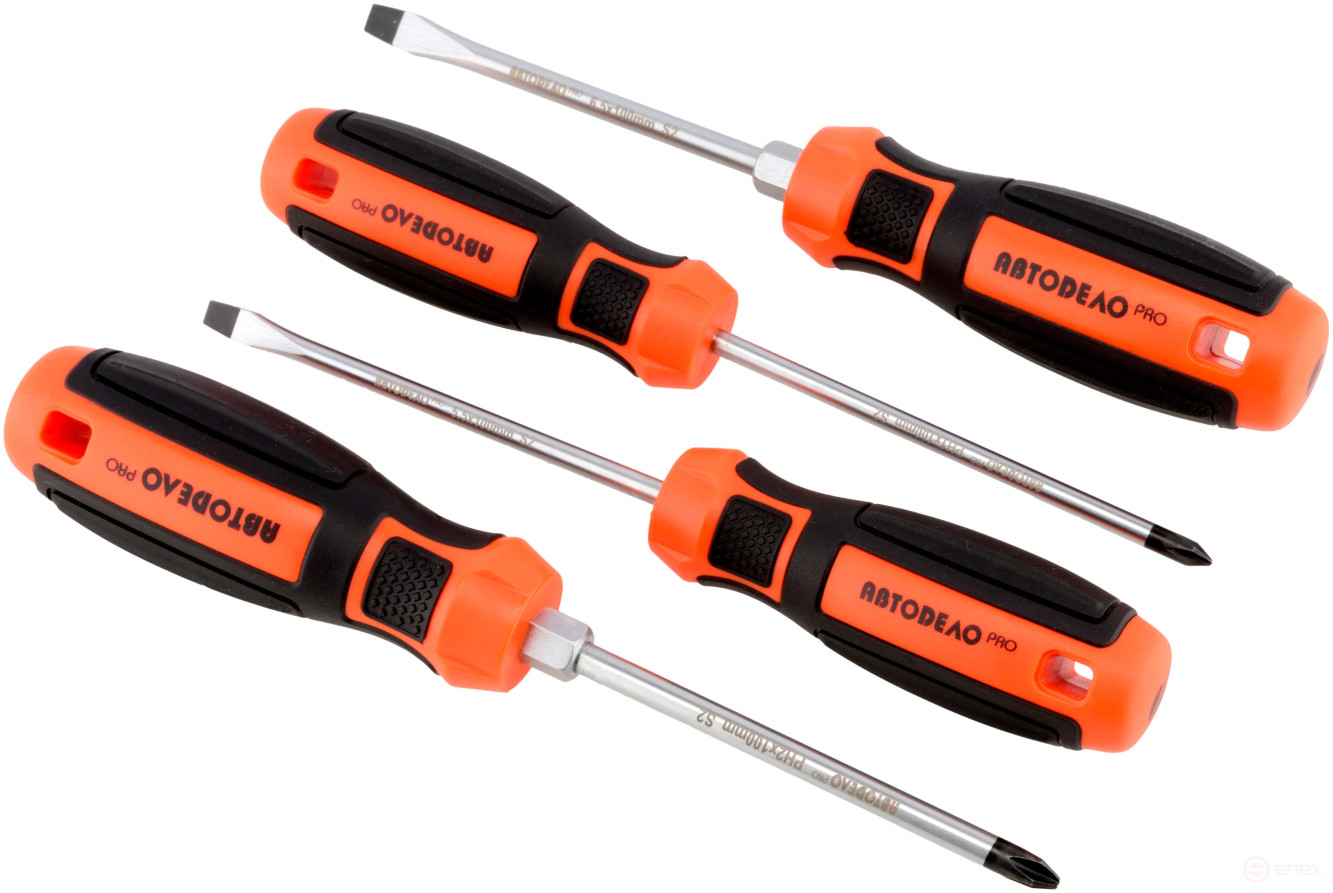 Screwdriver set 4pr.(card box) Avtodor PRO (39544)