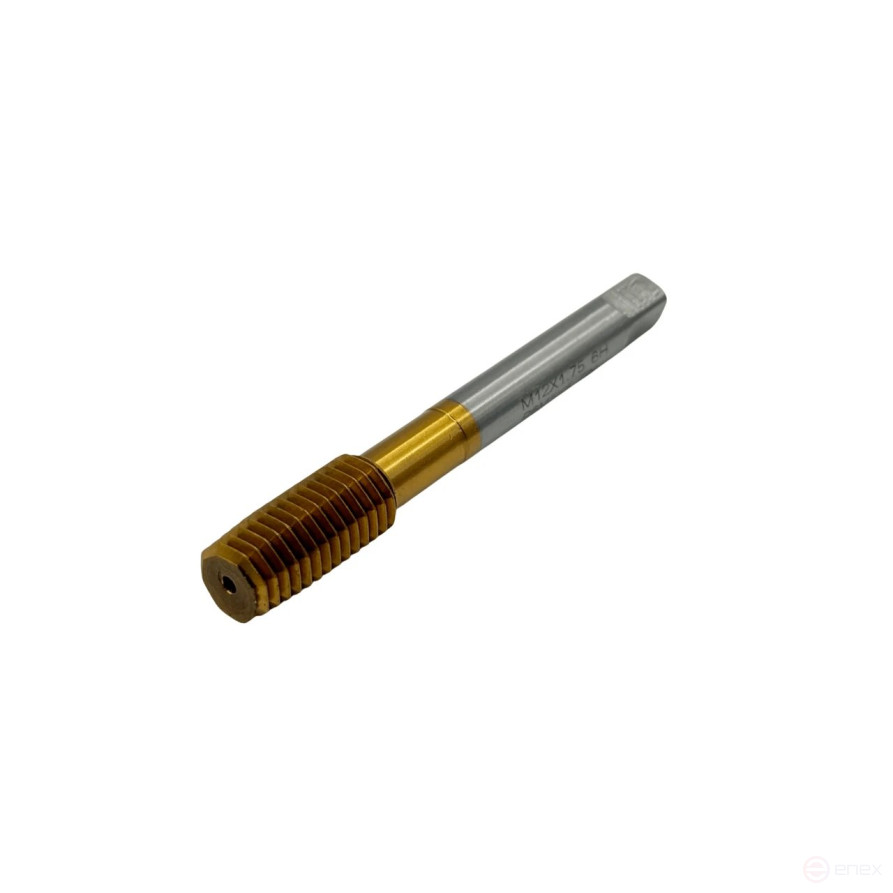 Метчик бесстружечный (раскатник) M 12х1.75 Р6М5К5 с покрытием TiN TORNERI Т025335