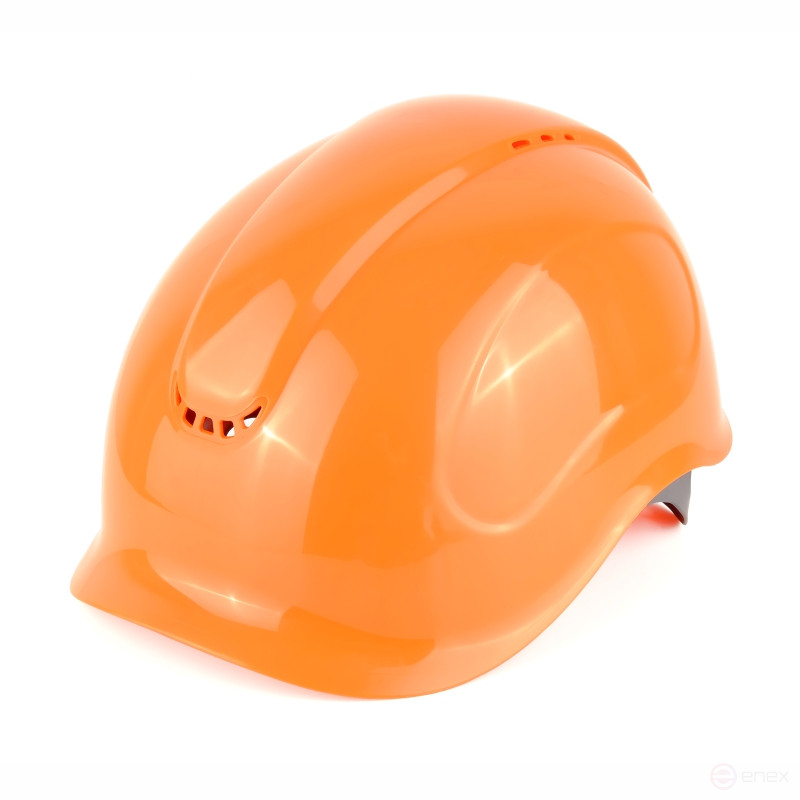 Каскетка защитная Абсолют Тpeк оранжевая, подбородочный ремень с креплением в 2-х точках, 20 шт.