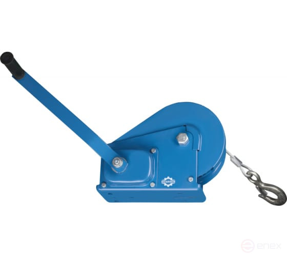 Лебедка ручная барабанная с тормозом GEARSEN BHW-1100 (1179кг, канат 20м)